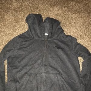 Grey VS Pink zip up jacket. Size M